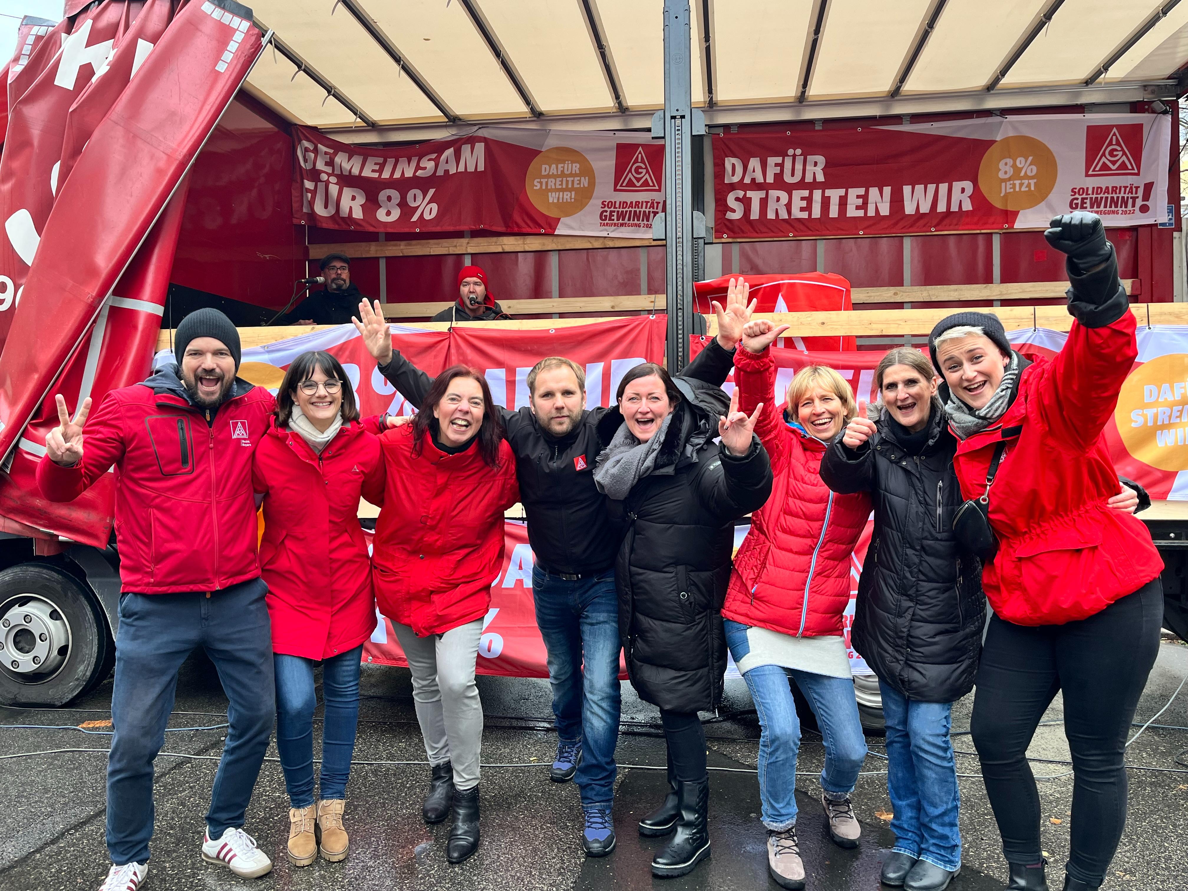 Unser Team nach der Wunderburg Kundgebung 2022