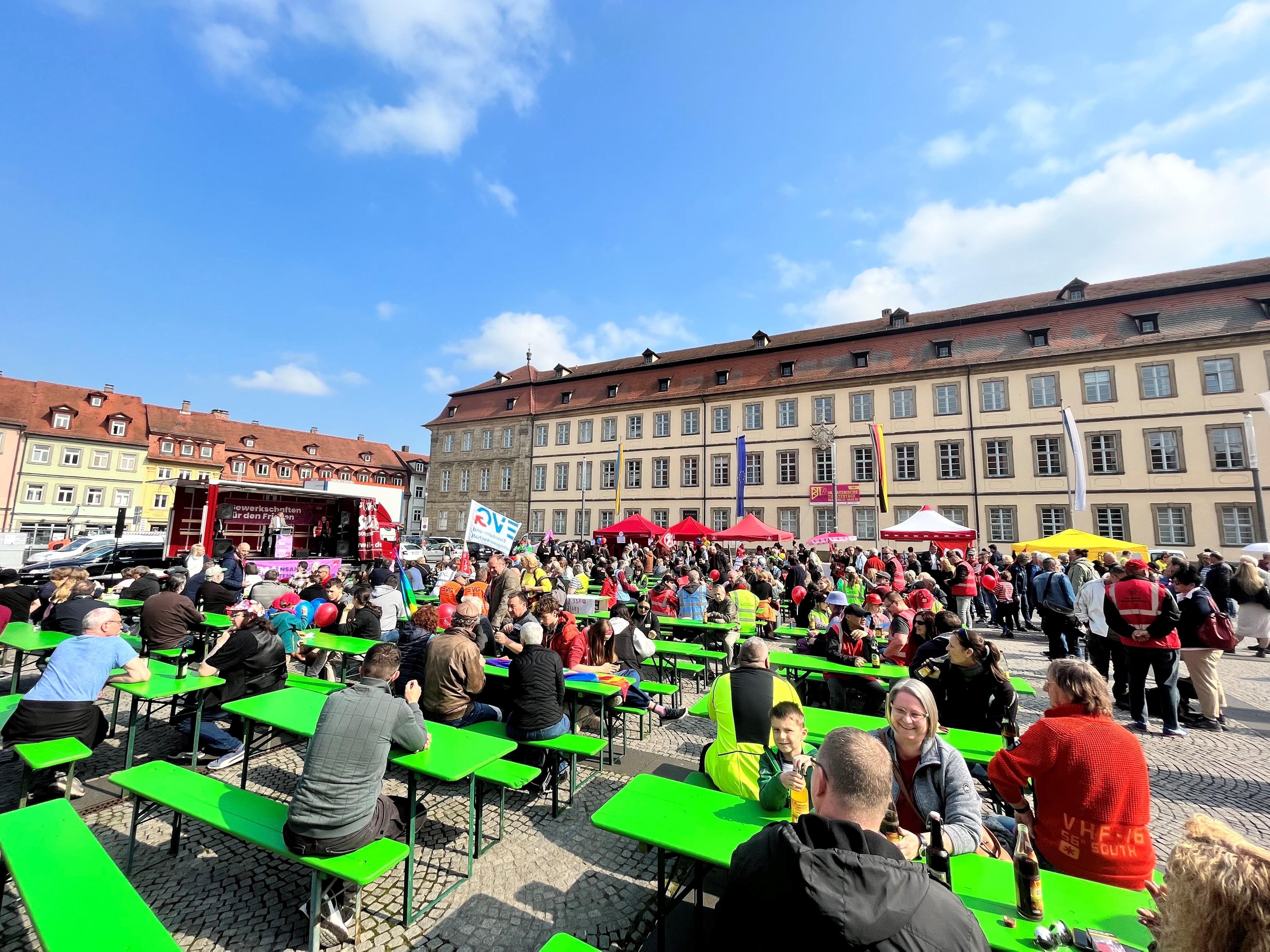 1. Mai am Maxplatz in Bamberg