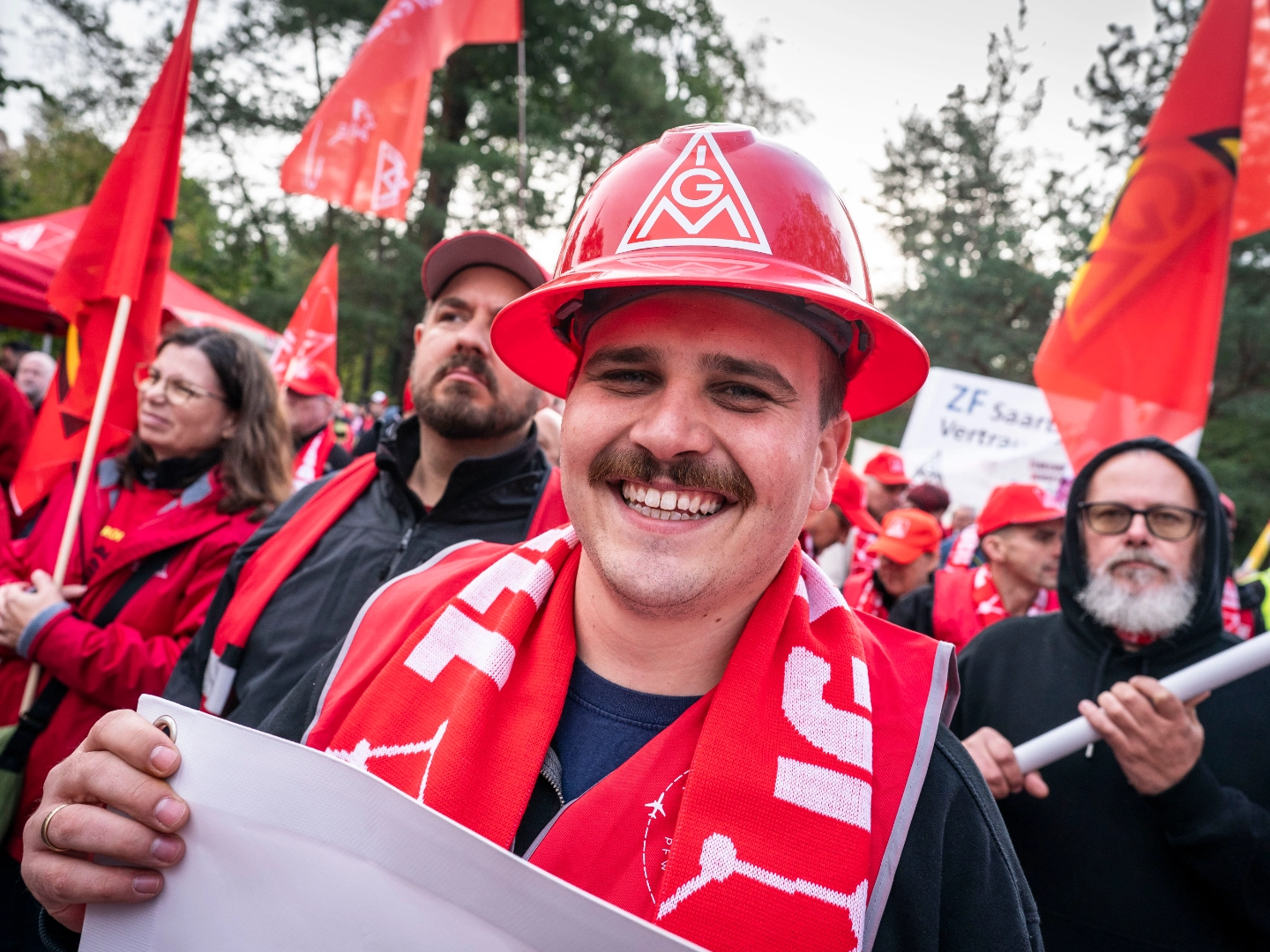 Tarifauftakt Metall-und Elektroindustrie in Frankfurt