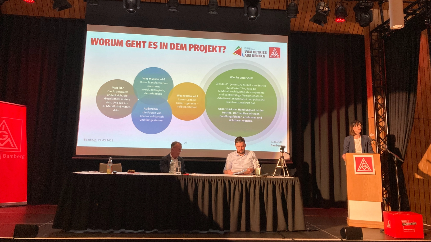 Andrea Sicker stellt die Arbeitsweise des agilen Projektmanagements vor