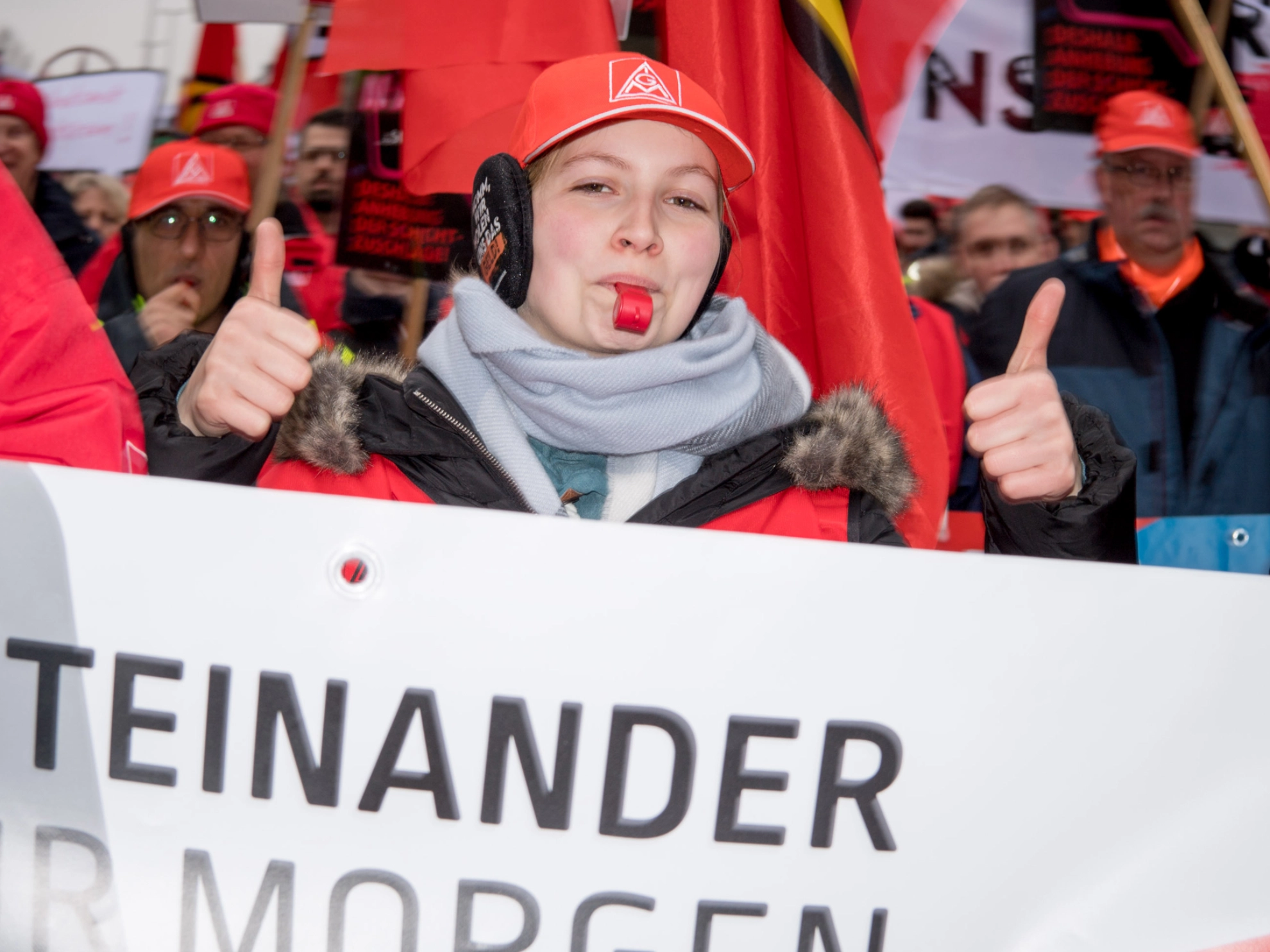 Küstenaktionstag Tarifrunde 2018 in Hamburg