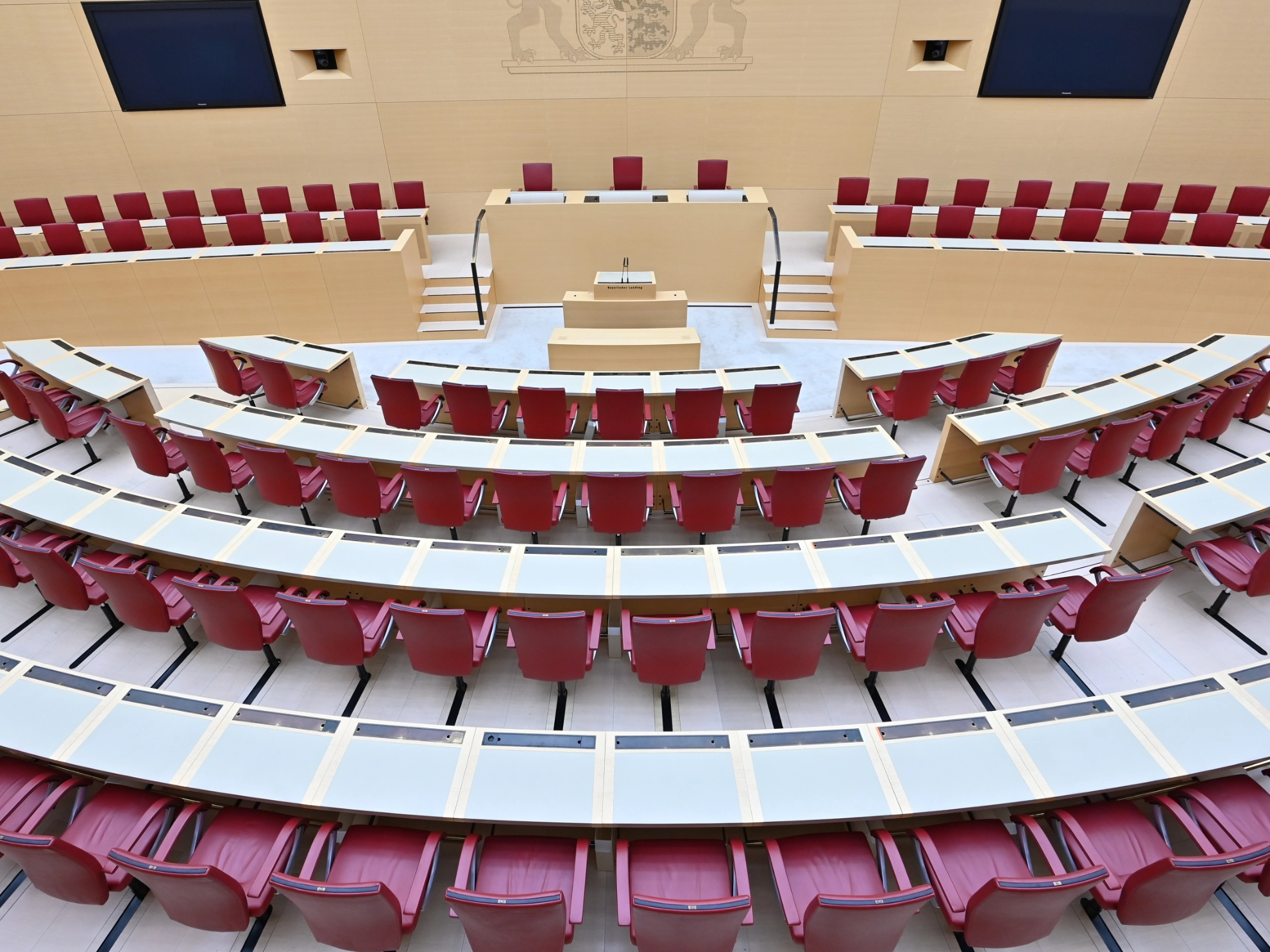 Plenarsaal des Bayerischen Landtags.