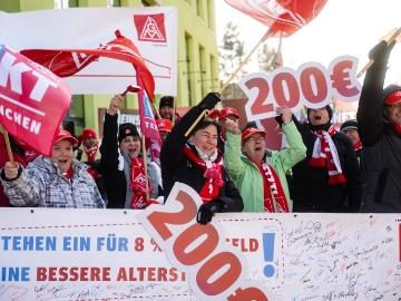 Warnstreiks beginnen