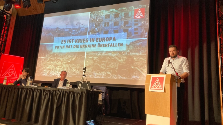 Martin Feder bei der Eröffnung der Delegiertenversammlung