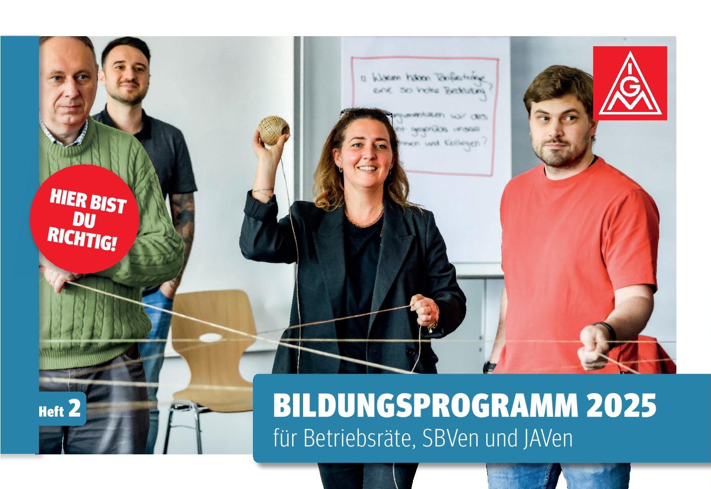 Bildungsprogramm 2025 für Betriebsräte, SBV und JAV