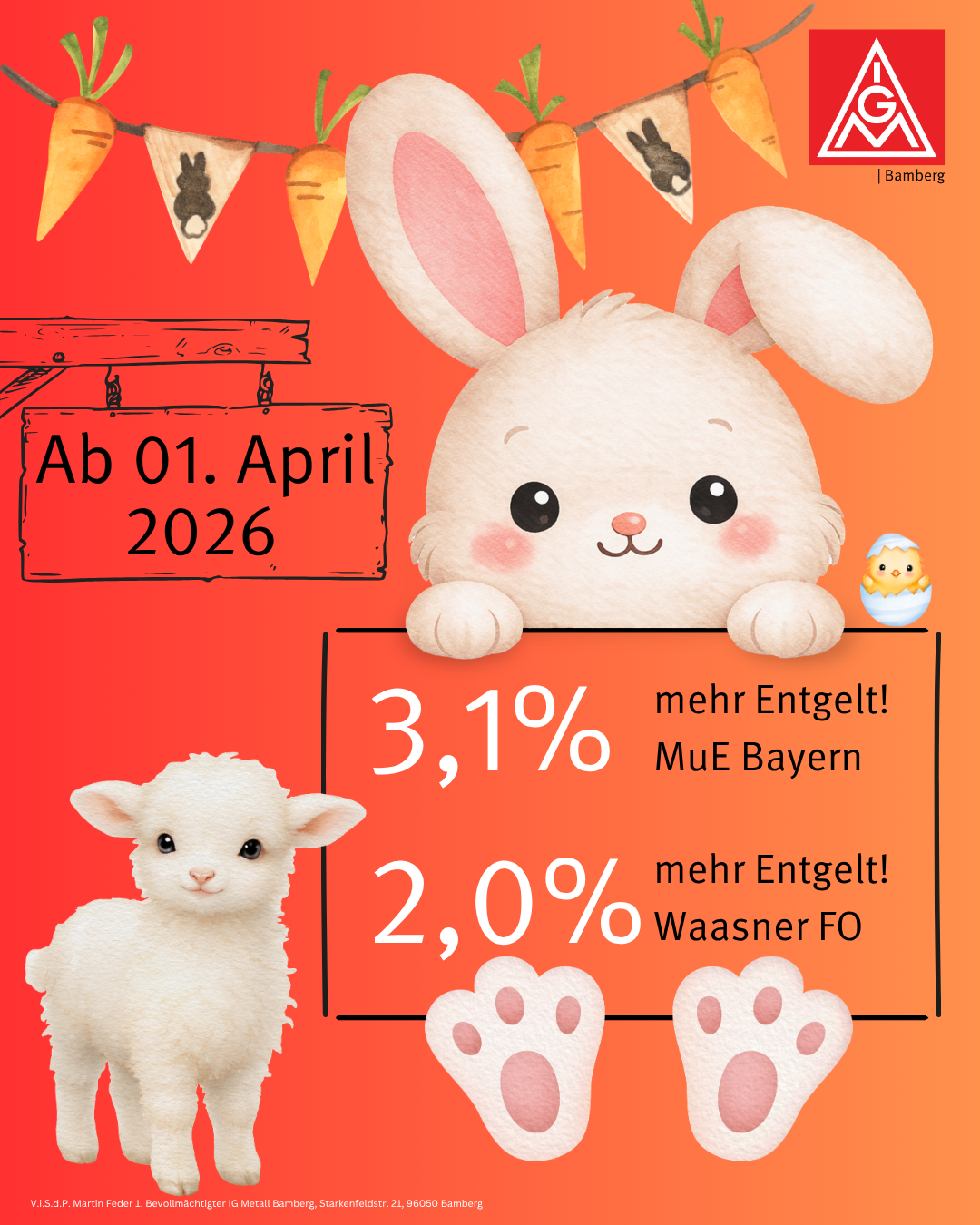 Entgelterhöhung April 2026