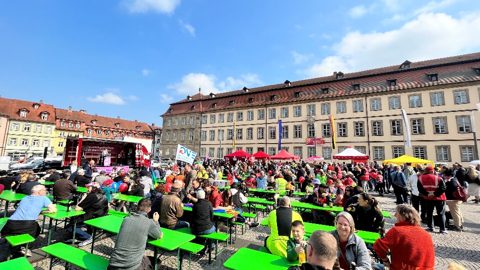 1. Mai am Maxplatz in Bamberg
